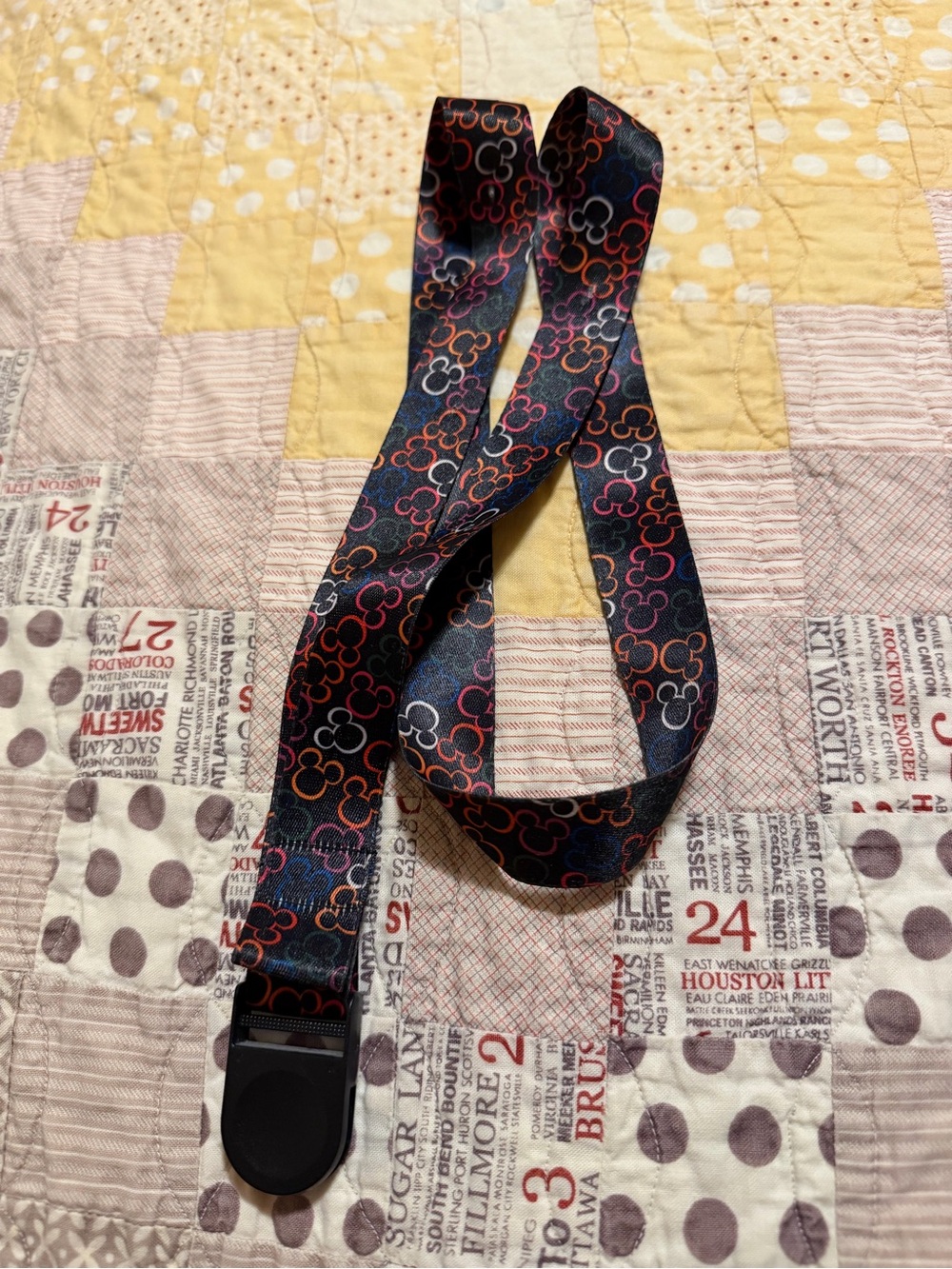 Black Disney Lanyard